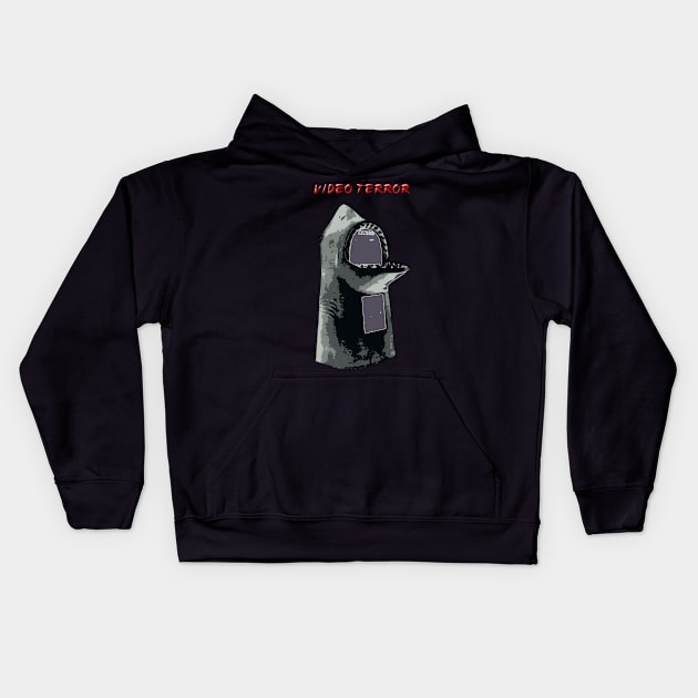 Video Terror! - Virtual Terror on the High Seas Kids Hoodie by arcadeheroes